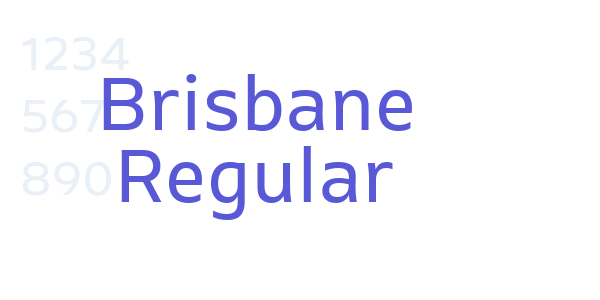 Brisbane Regular font free