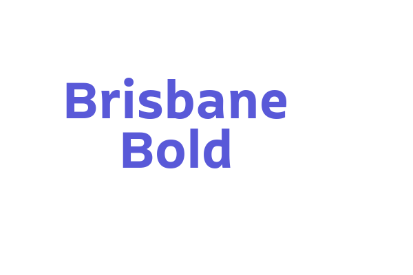 Brisbane Bold Font