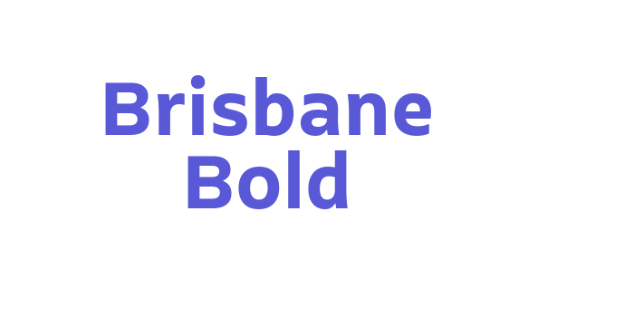 Brisbane Bold Font Download