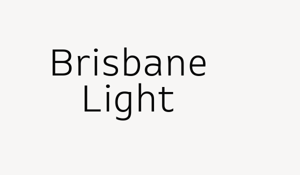 Brisbane Light Font