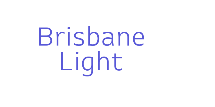 Brisbane Light Font Download