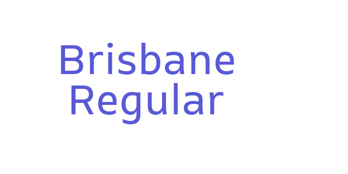 Brisbane Regular Font Download