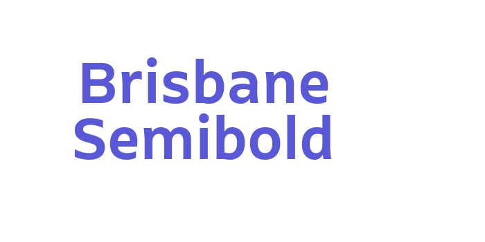 Brisbane Semibold Font Download