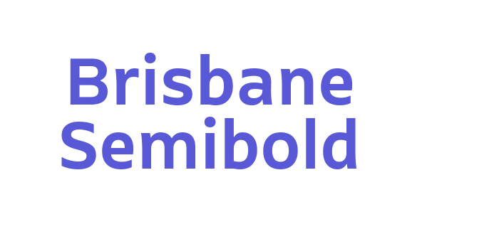 Brisbane Semibold Font