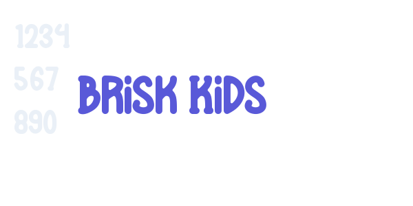 Brisk Kids font free