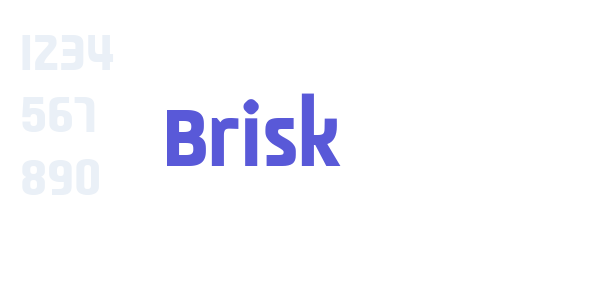 Brisk font free