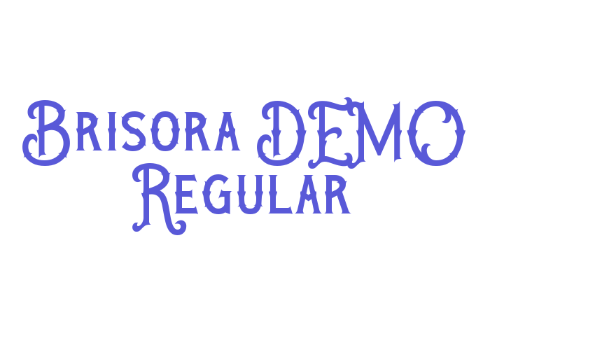 Brisora DEMO Regular Font Download