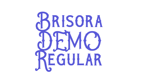 Brisora DEMO Regular Font Download