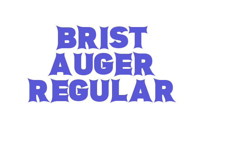 Brist Auger Regular Font Download