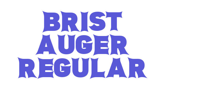 Brist Auger Regular Font Download