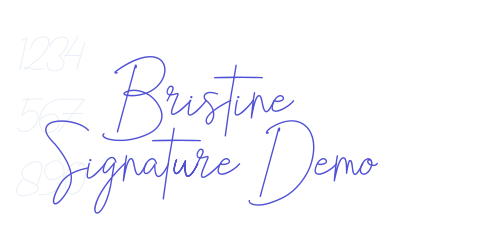 Bristine Signature Demo-font-download