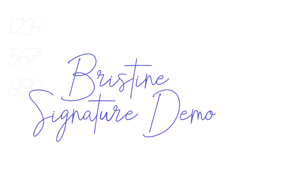 Bristine Signature Demo