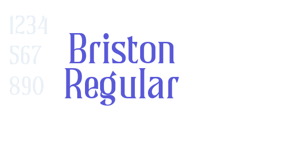 Briston Regular font