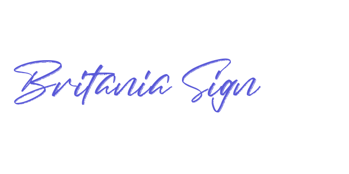 Britania Sign Font Download