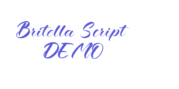 Britella Script DEMO Font Download