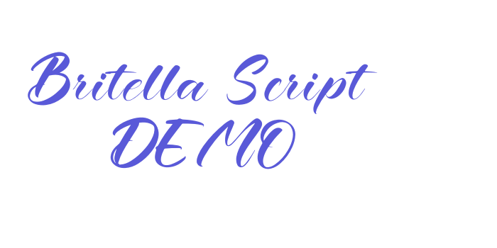 Britella Script DEMO Font