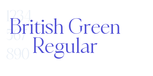 British Green Regular-font-download