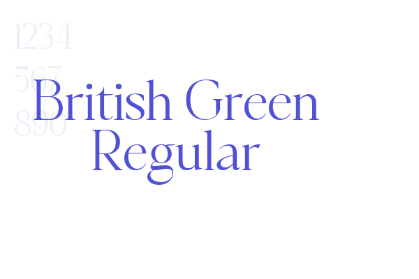 British Green Regular