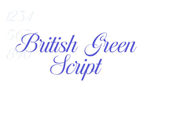 British Green Script