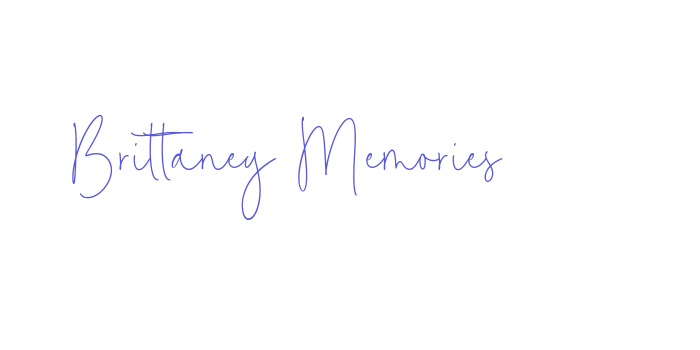 Brittaney Memories Font