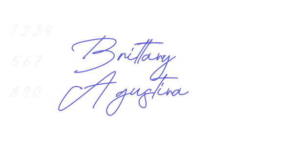 Brittany Agustina font free