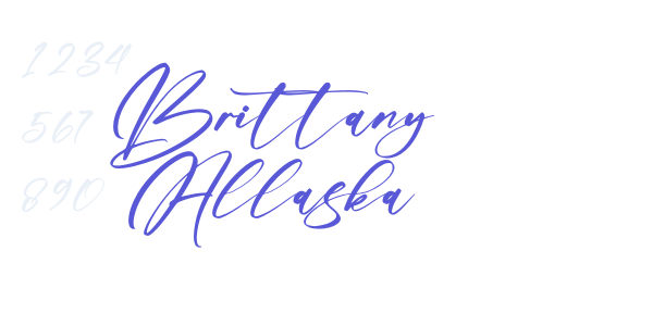 Brittany Allaska font free