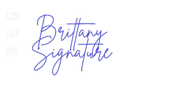 Brittany Signature font free