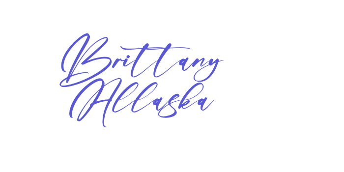 Brittany Allaska Font Download