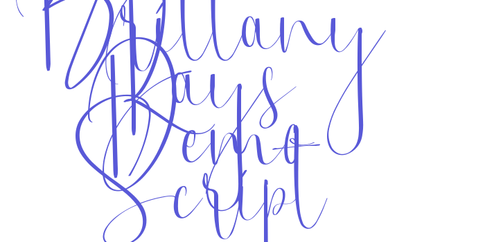 Brittany Rays Demo Script Font Download