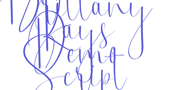 Brittany Rays Demo Script Font