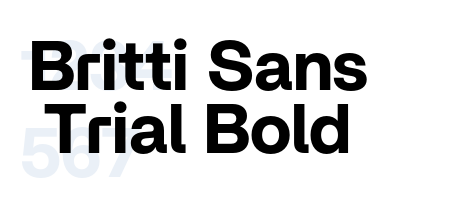 Britti Sans Trial Bold