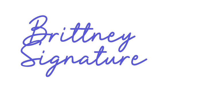 Brittney Signature Font Download