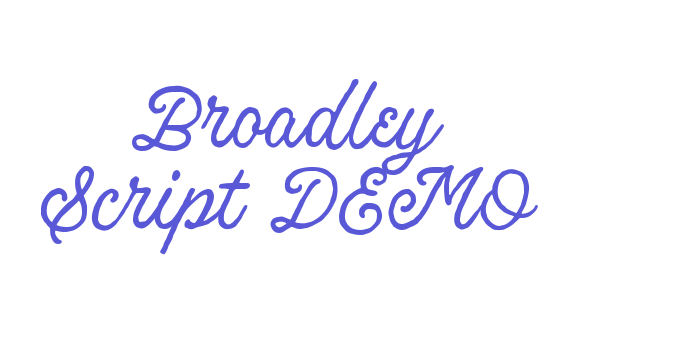 Broadley Script DEMO Font Download