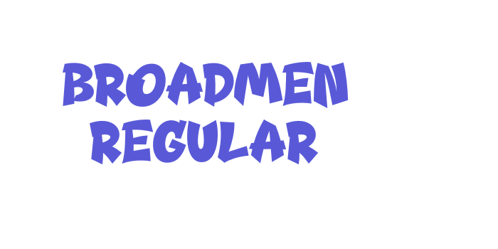 Broadmen Regular Font Download