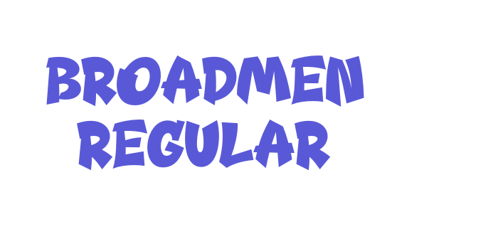 Broadmen Regular Font