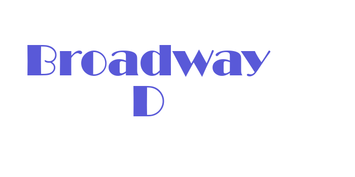 Broadway D Font Download