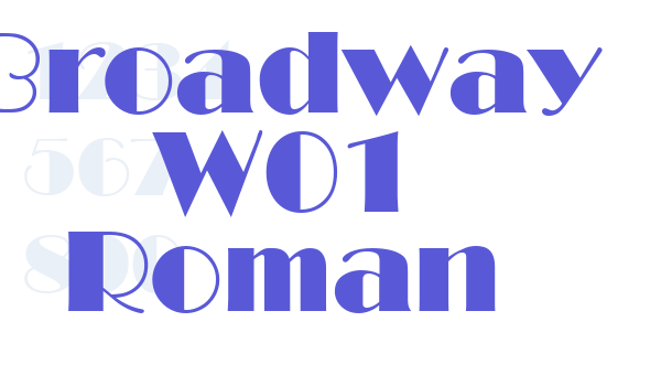 Broadway W01 Roman Font