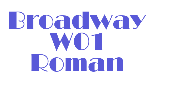 Broadway W01 Roman Font Download