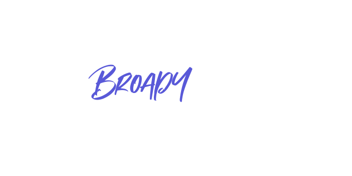 Broady Font Download