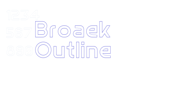 Broaek Outline font free