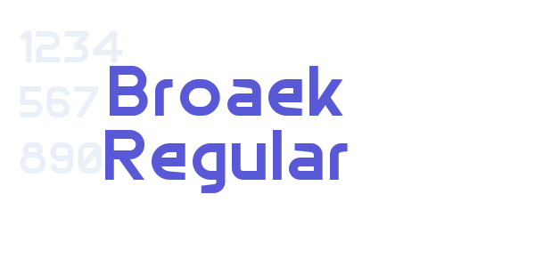 Broaek Regular font free