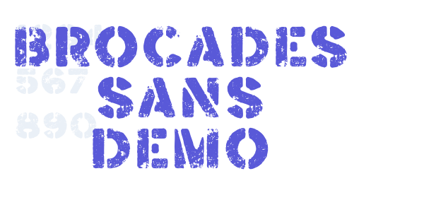 Brocades Sans Demo font free