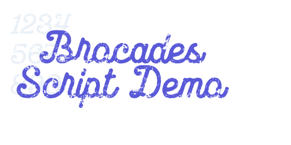 Brocades Script Demo font free