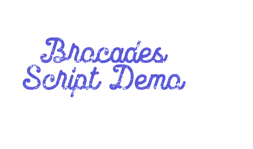 Brocades Script Demo Font Download