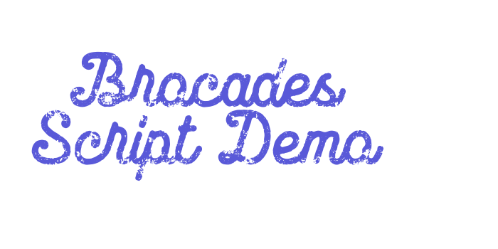 Brocades Script Demo Font Download