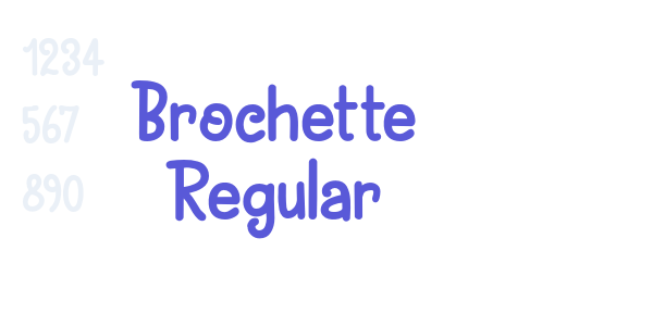 Brochette Regular font free