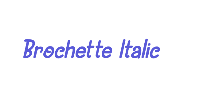 Brochette Italic Font Download