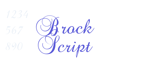 Brock Script font