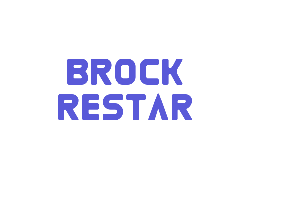 Brock Restar Font