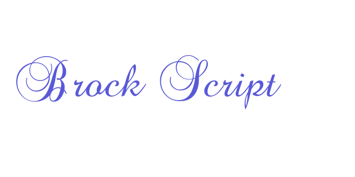 Brock Script Font Download